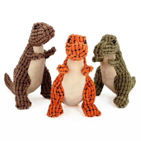 Dinosaur Pet Toys Giant Dogs Pets Interactive Dog Toys For Large Dogs Chew Toys Chihuahua Plush Stuffing Squeakers - Image 2