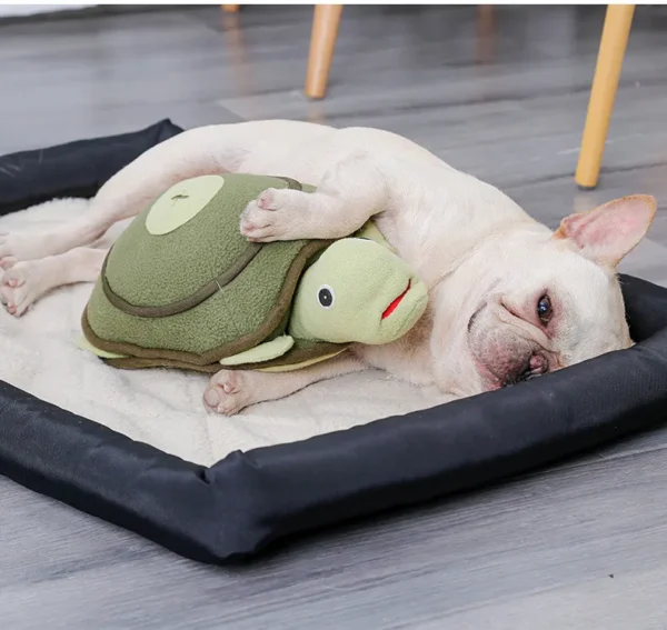 Dog puzzle tortoise plush toy - Image 2