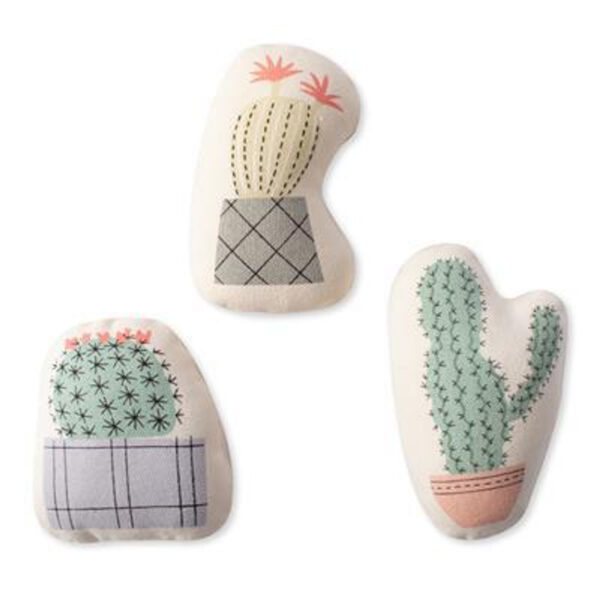 Potted Cactus Canvas Mini Toy Set of 3